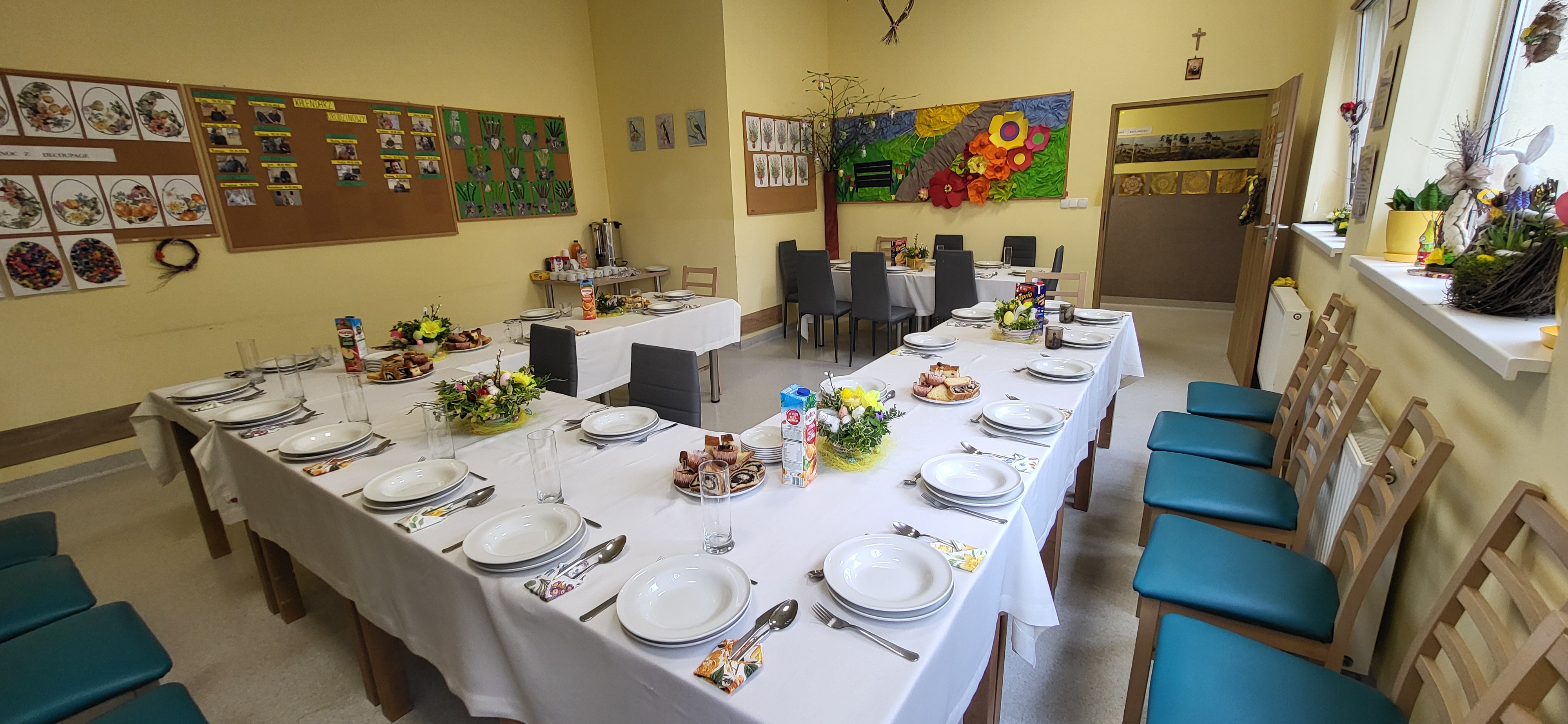 Stół przygotowany na Wielkanoc